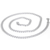 Gliederkette mit Karabinerverschluss Edelstahl