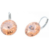 Ohrhänger Hook Silber plated . Crystal Lt. Peach . 14mm