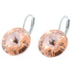 Ohrhänger Hook Silber plated . Crystal Lt. Peach . 14mm