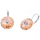 Ohrhänger Hook Silber plated . Crystal Lt. Peach . 14mm