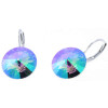 Ohrhänger Hook Silber plated . Crystal Paradise Shine . 14mm