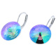 Ohrhänger Hook Silber plated . Crystal Paradise Shine . 14mm