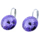 Ohrhänger Hook Silber plated . Crystal Tanzanite . 14mm