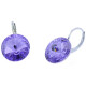 Ohrhänger Hook Silber plated . Crystal Tanzanite . 14mm