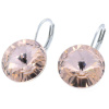 Ohrhänger Hook Silber plated . Crystal Vintage Rose