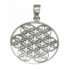 Anhänger Blume des Lebens Silber 925 flach