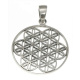 Anhänger Blume des Lebens Silber 925 flach