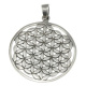 Anhänger Blume des Lebens Silber 925 flach
