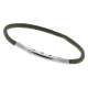 Armband LOOPS Paracord Edelstahlverschluss poliert Kakigrün