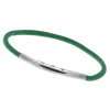 Armband LOOPS Paracord Edelstahlverschluss poliert Grün