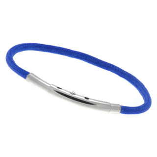 Armband LOOPS Paracord Edelstahlverschluss poliert Blau
