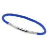 Armband LOOPS Paracord Edelstahlverschluss poliert Blau