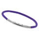 Armband LOOPS Paracord Edelstahlverschluss poliert Lila