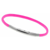 Armband LOOPS Paracord Edelstahlverschluss poliert Pink