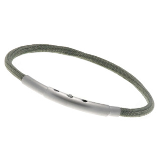 Armband LOOPS Paracord Edelstahlverschluss mattiert Dunkelgrau