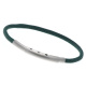 Armband LOOPS Paracord Edelstahlverschluss mattiert Dunkelgrün