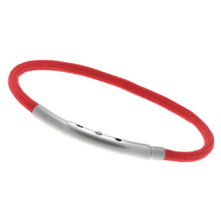 Armband LOOPS Paracord Edelstahlverschluss mattiert Rot