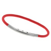 Armband LOOPS Paracord Edelstahlverschluss mattiert Rot