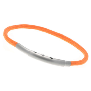 Armband LOOPS Paracord Edelstahlverschluss mattiert Orange