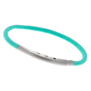 Armband LOOPS Paracord Edelstahlverschluss mattiert Türkis