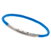 Armband LOOPS Paracord Edelstahlverschluss mattiert Hellblau