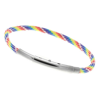 Armband LOOPS Paracord Edelstahlverschluss poliert Multicolor