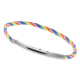 Armband LOOPS Paracord Edelstahlverschluss poliert Multicolor