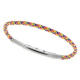 Armband LOOPS Paracord Edelstahlverschluss poliert Multicolor