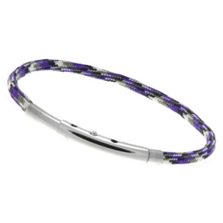 Armband LOOPS Paracord Edelstahlverschluss poliert Multicolor