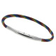 Armband LOOPS Paracord Edelstahlverschluss poliert Multicolor