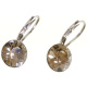 Ohrhänger Hook Silber plated . Crystal Greige . 8mm