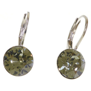 Ohrhänger Hook Silber plated . Crystal Black Diamond