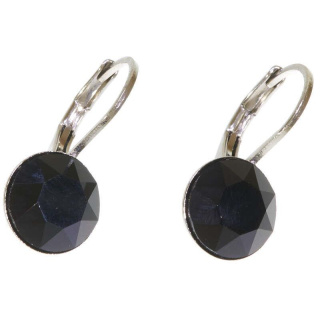Ohrhänger Hook Silber plated . Crystal Jet