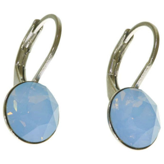 Ohrhänger Hook Silber plated . Crystal Air Blue Opal