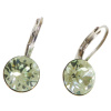 Ohrhänger Hook Silber plated . Crystal Chrysolite . 8mm