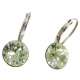 Ohrhänger Hook Silber plated . Crystal Chrysolite