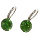 Ohrhänger Hook Silber plated . Crystal Fern Green