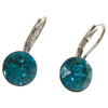 Ohrhänger Hook Silber plated . Crystal Indicolite