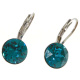 Ohrhänger Hook Silber plated . Crystal Indicolite . 8mm