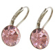 Ohrhänger Hook Silber plated . Crystal Lt. Rose . 8mm
