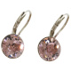 Ohrhänger Hook Silber plated . Crystal Antik Pink . 8mm