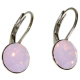 Ohrhänger Hook Silber plated . Crystal Rose Water Opal . 8mm