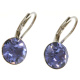 Ohrhänger Hook Silber plated . Crystal Tanzanite . 8mm