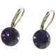 Ohrhänger Hook Silber plated . Crystal Purple Velvet . 8mm