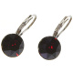 Ohrhänger Hook Silber plated . Crystal Garnet . 8mm