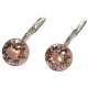 Ohrhänger Hook Silber plated . Crystal Vintage Rose . 8mm