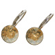 Ohrhänger Hook Silber plated . Crystal Golden Shadow