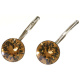Ohrhänger Hook Silber plated . Crystal Lt. Colorado Topaz . 8mm