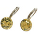 Ohrhänger Hook Silber plated . Crystal Jonquil . 8mm