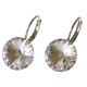 Ohrhänger Hook Silber plated . Crystal Crystal . 12mm